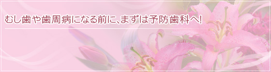むし歯や歯周病になる前に、まずは予防歯科へ！
